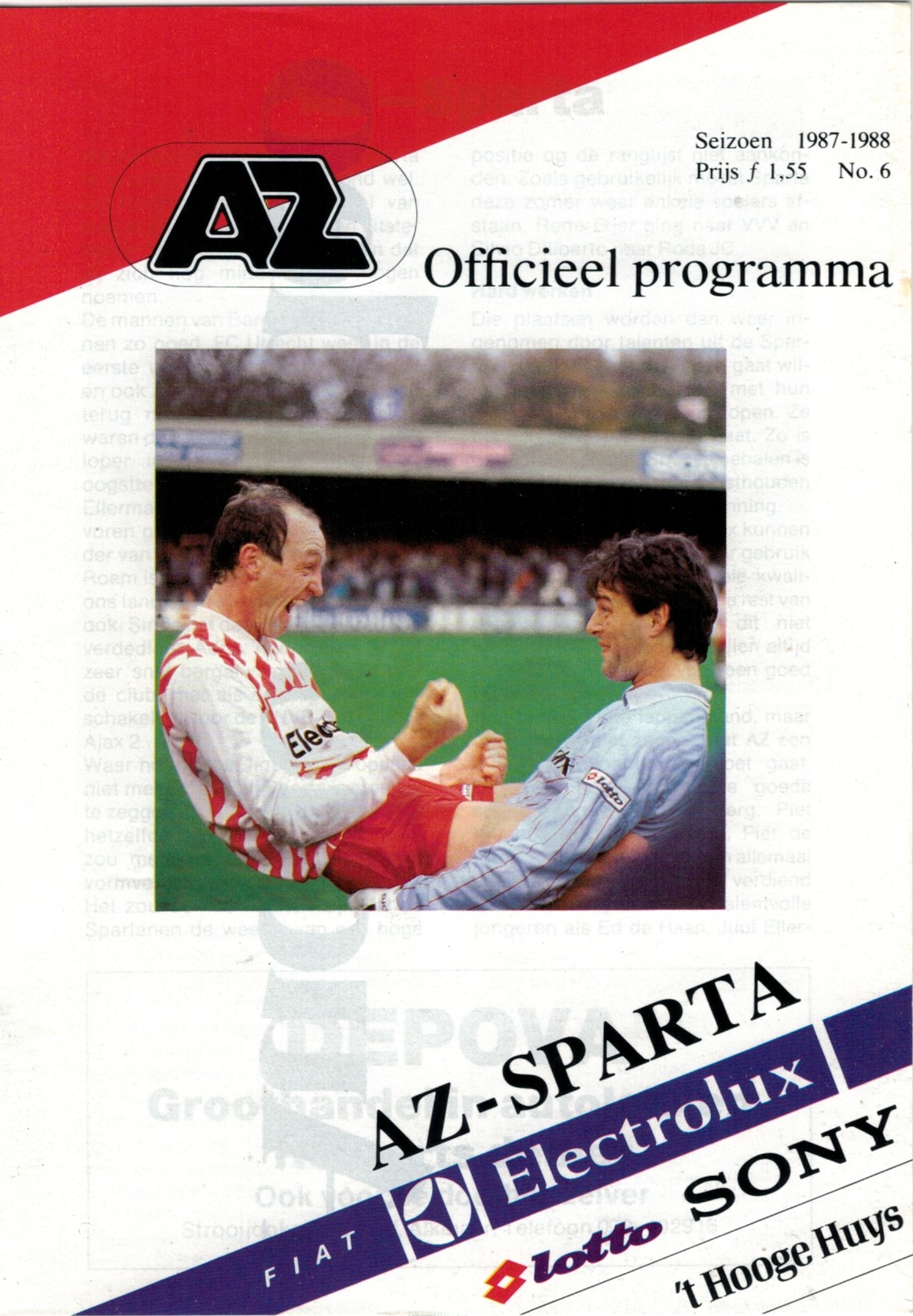 AZ Programma 24-okt-1987 Sparta thuis